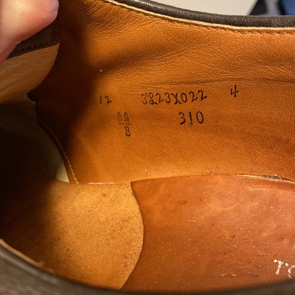 Mens 12 Alden 310 Oxford leather shoes made in usa - Picture 8 of 9